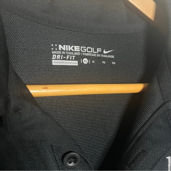 Nike Golf Black Dri-Fit Polo 1000 Stories Buffalo Embroidered Size XL - Picture 2 of 5